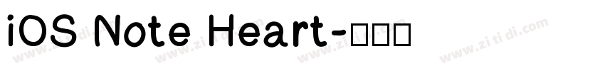 iOS Note Heart字体转换